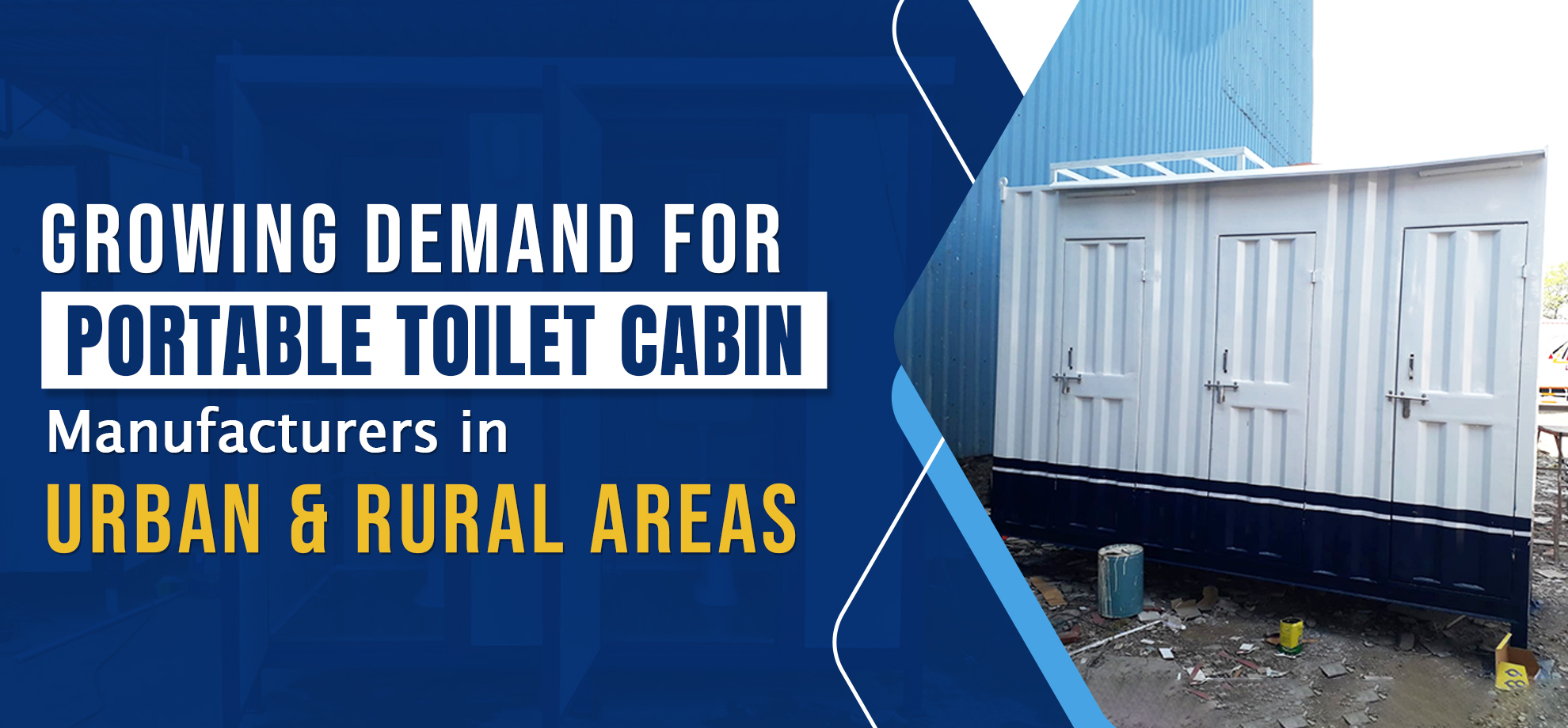 Growing Demand for Portable Toilet Cabin Manufacturers in Urban and Rural Areas